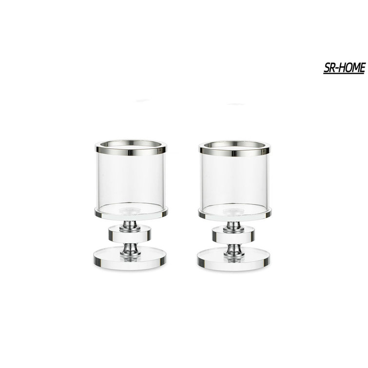 SRHOME 4.3'' H Glass Tabletop Hurricane Wayfair Canada